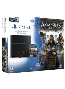 Игровая консоль Sony PlayStation 4 1Tb Black (CUH-1208B) + Assassin's Creed Синдикат + Watch Dogs